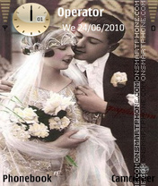 Vintage wedding tema screenshot