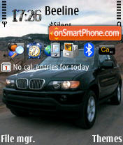 Скриншот темы BMW X5