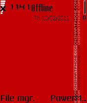 Red theme screenshot