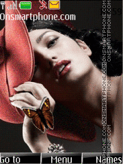 Capture d'écran Butterfly and girl thème