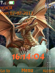 Dragon was born theme screenshot
