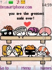Sushi 01 es el tema de pantalla