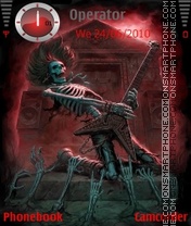 Death Metal Red tema screenshot