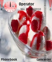 Berry ice cream tema screenshot