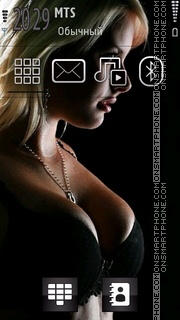 Blonde Babe 02 tema screenshot