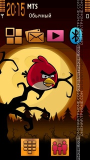 Скриншот темы Angry Birds