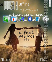 I Feel Perfect tema screenshot
