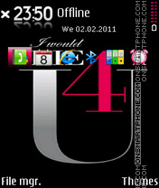 Die For U 01 tema screenshot