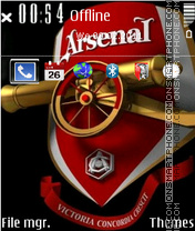 Arsenal 2013 theme screenshot