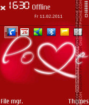 Nice Love theme screenshot