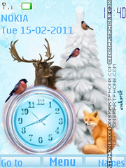Скриншот темы Animals in Winter