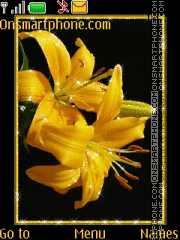 Yellow Flower theme screenshot