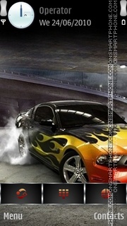 Flame Car theme screenshot