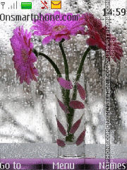 Capture d'écran Purple flowers thème