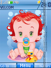 Funny baby animation theme screenshot