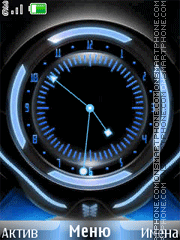 Analog clock animation tema screenshot