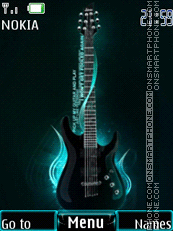Скриншот темы Guitar lights