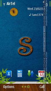 Alphabet S theme screenshot