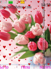 Bouquet of tulips theme screenshot
