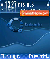 Capture d'écran Kubuntu thème