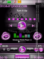 Capture d'écran Windows media music thème