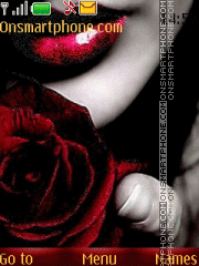 Capture d'écran Scarlet roses thème