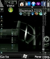 Capture d'écran Black vista v4 9 thème