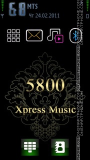 5800 Xpress tema screenshot
