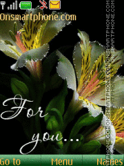 Flowers for you theme screenshot