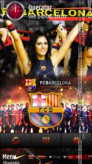 Capture d'écran Barca fans by di-stef thème