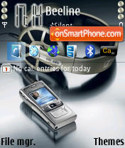 Nokia n91 theme screenshot