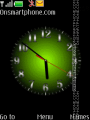 Скриншот темы Animated clock theme