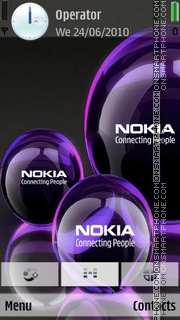 Скриншот темы Nokia Bubble