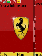 Ferrari Shining Logo tema screenshot
