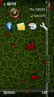 Red Cherries tema screenshot