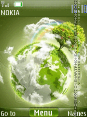 Скриншот темы Green earth