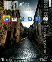 Dark Street 01 tema screenshot
