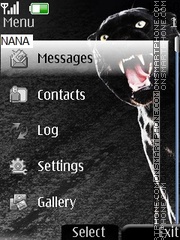 Capture d'écran Panther Clock thème