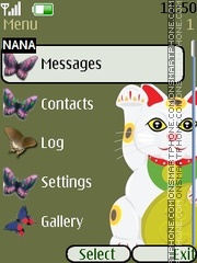 Cat Clock tema screenshot