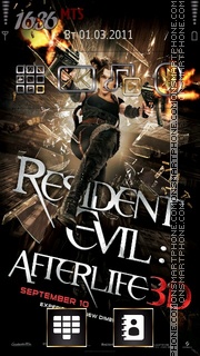 Скриншот темы Resident Evil 3d