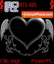 Capture d'écran Black Heart thème