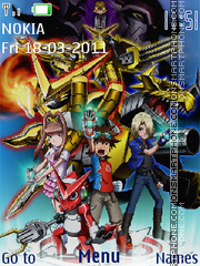 Скриншот темы Digimon theme