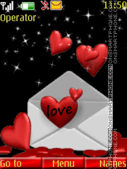 Скриншот темы Love letter