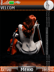 Violinist animation theme screenshot
