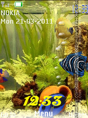 Aquarium animated theme screenshot