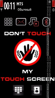 Dont Touch 18 theme screenshot