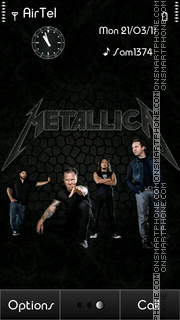 Metallica theme screenshot