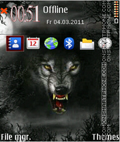 Wolfish smile tema screenshot