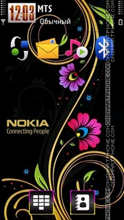 Nokia 7242 theme screenshot