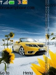 Capture d'écran Yellow Car With Tone 01 thème